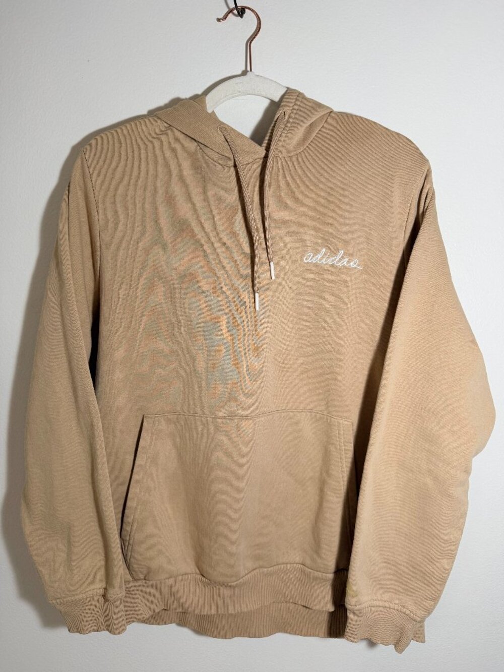 adidas Tan Hoodie Pullover Jacket
